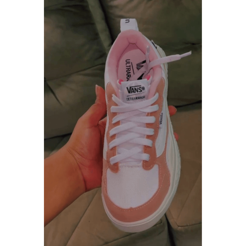 Tênis Vans UltraRange – Branco com Rosa